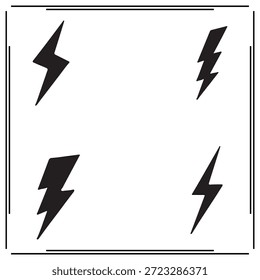 Una gran colección de conjunto de silueta de flecha en zigzag, logotipo de silueta de flecha en zigzag aislado sobre fondo blanco.
