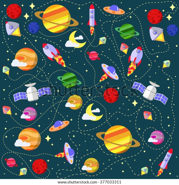 space wrapping paper