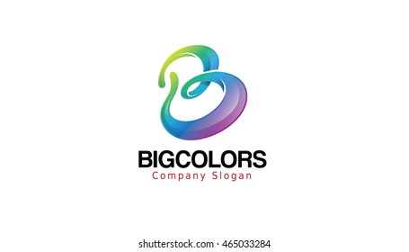 Big Colors Logo Vector Symbol Design Illustration