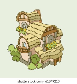 Big comfortable old house in fantasy style