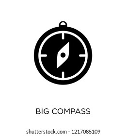 Big Compass icon. Big Compass symbol design from Nautical collection. Simple element vector illustration on white background.