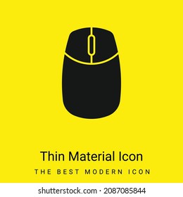 Big Computer Mouse minimal bright yellow material icon