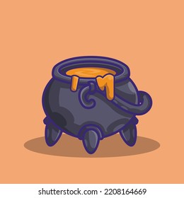 a big couldron filled with honey
