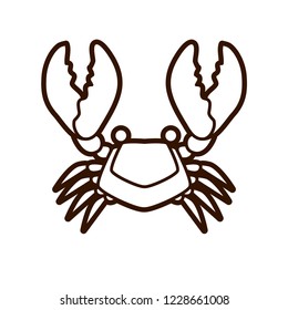 Big Crab graphic vector.
