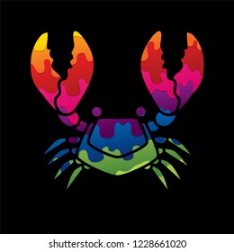 Big Crab graphic vector.