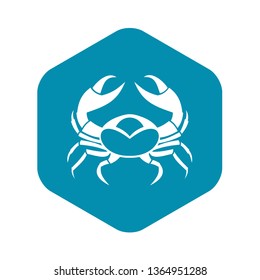 Big crab icon. Simple illustration of big crab vector icon for web