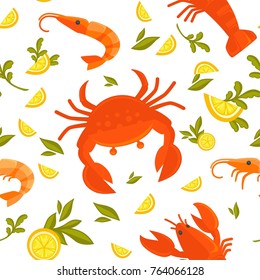 Big crab, king shrimp, sour lemon and fresh parsley