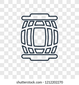 Big Crate concept vector linear icon isolated on transparent background, Big Crate concept transparency concept in outline style