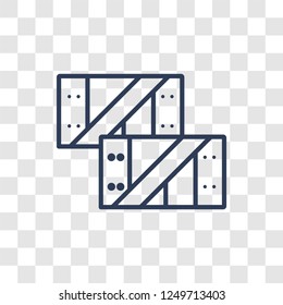 Big Crate icon. Trendy linear Big Crate logo concept on transparent background from Nautical collection