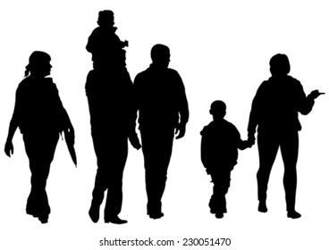 Big crowds children on white background