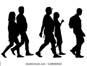 Big crowds people on white background