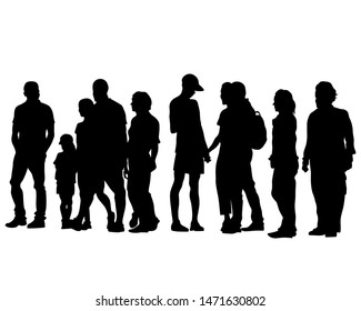 Big crowds people on white background