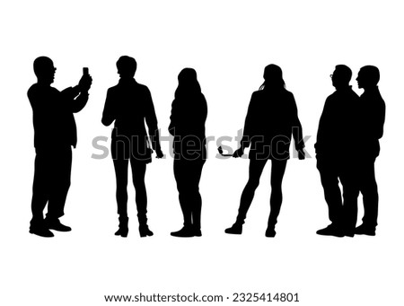 Big crowds people walking on white background