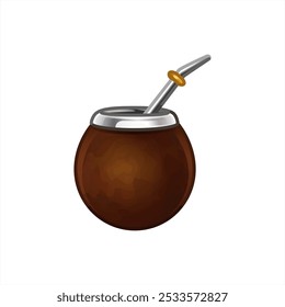 Cálice de copo grande de coquetel de quencher fresco no fundo branco. Cor vibrante desenhado à mão pictograma desenho emblema esboço em arte moderna rabiscar desenho animado estilo cômico. Vetor 10 eps.