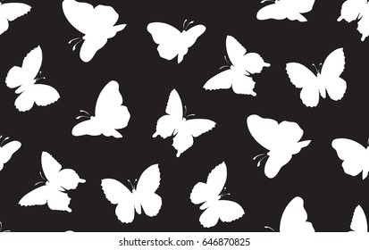 Big cute wild fly hexapod bugs isolated on twilight backdrop. Dark ink hand drawn emblem in art retro design style. View close up on night sky