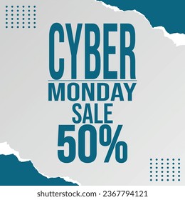 big Cyber Monday sale poster  flyer social media post design