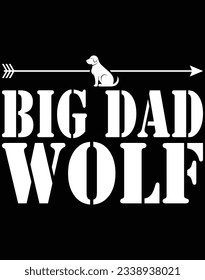 Big dad wolf EPS file for cutting machine. You can edit and print this vector art with EPS editor.