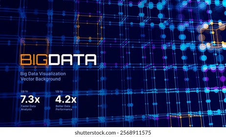 Big Data 3D Cubes Quantum Computer Server Concept Background. 3D Blockchain Cube Blocks Concept. Data Core Abstract Cubes. Artificial Intelligence HUD Design Element.