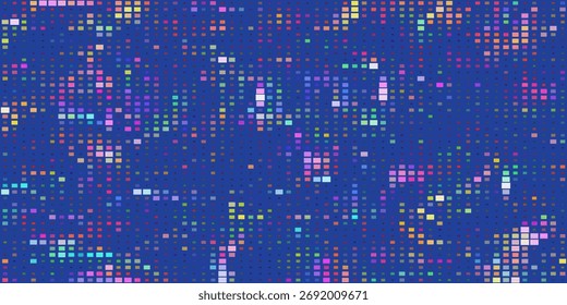 Big data abstract background. Abstract digital background with glowing sparkling particles points and streaks. Technology background concept. Vector illustration


