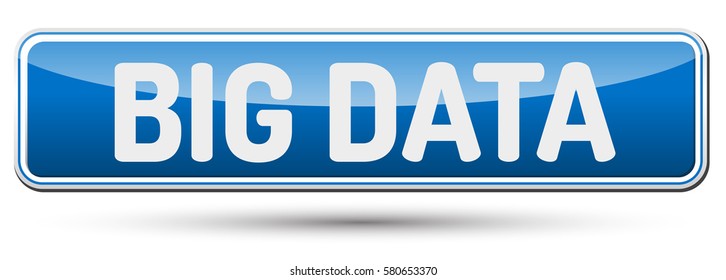 BIG DATA - Abstract beautiful button with text.
