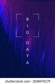 Resumen de grandes datos. Fondo de tecnología digital. Inteligencia artificial y concepto de aprendizaje profundo. Tecnología visual para la plantilla de interfaz. Colorido fondo abstracto de grandes datos.