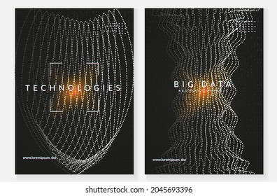 Big data abstract. Digital technology background. Artificial intelligence and deep learning concept. Tech visual for storage template. Futuristic big data abstract backdrop.