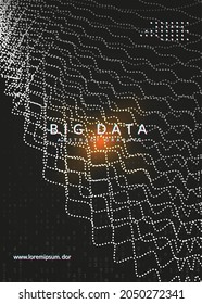 Big data abstract. Digital technology background. Artificial intelligence and deep learning concept. Tech visual for system template. Futuristic big data abstract backdrop.