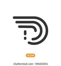 Big Data Abstract Symbol. Vector Icon