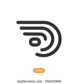 Big Data Abstract Symbol. Vector Icon