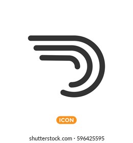 Big Data Abstract Symbol. Vector Icon