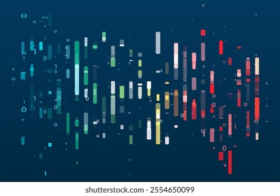 Big data Abstract technology. Futuristic big data visualization. Graphic concept for your design.