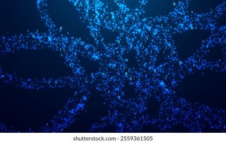 Big data Abstract technology. Futuristic big data visualization. Graphic concept for your design.