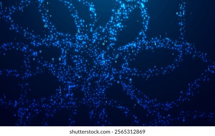 Big data Abstract technology. Futuristic big data visualization. Graphic concept for your design.