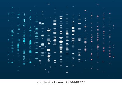 Big data Abstract technology. Futuristic big data visualization. Graphic concept for your design.