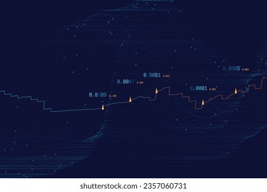 Big Data abstract vector background visualization. Data science and visual information for social media and business intelligence view.