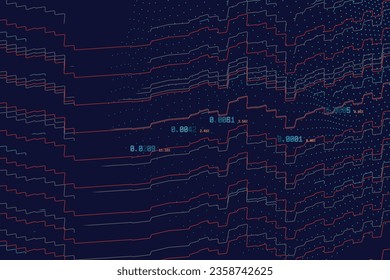 Big Data abstract vector background visualization. Data science and visual information for social media and business intelligence view.