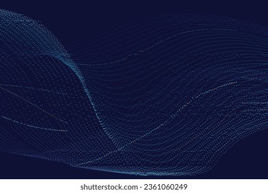 Big Data abstract vector background visualization. Data science and visual information for social media and business intelligence view.