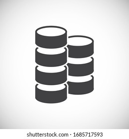 Big data analitics icon on background for graphic and web design. Creative illustration concept symbol for web or mobile app.
