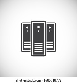 Icono de análisis de grandes datos en segundo plano para diseño gráfico y web. Símbolo de concepto de ilustración creativa para aplicación web o móvil.