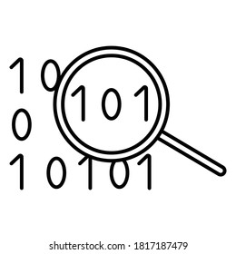 Vector de iconos de análisis de datos de gran tamaño
