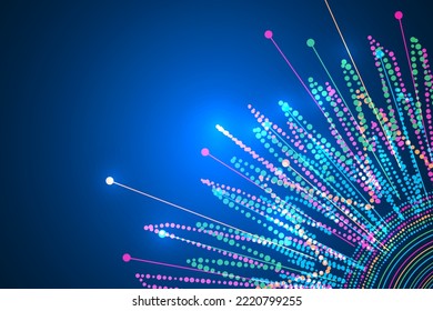 big data analysis abstract background.
