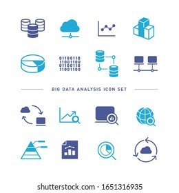 BIG DATA ANALYSIS ICON SET