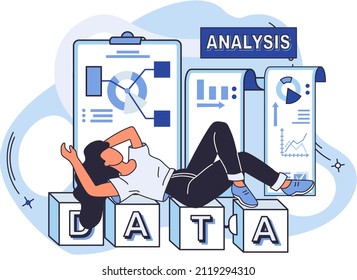 Big data analysis. Process of analyzing large and complex data sources to identify trends customer behavior patterns and market preferences to make more effective business decisions, data exploration