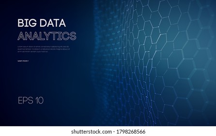 Big Data Analytics Background. Artificial Intelligence Data Symbols. Data Processing Developer Background. EPS 10.
