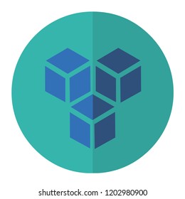 big data analytics trendy icon on white background for web graphic