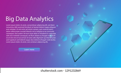 big data analytics vector infographic,ai or artificial intelligence in smartphone,speed data transfer by Cloud technology,storage analytics,in concept smart device smart life