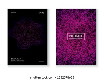 Big Data Artificial Intelligence Vector Background.  