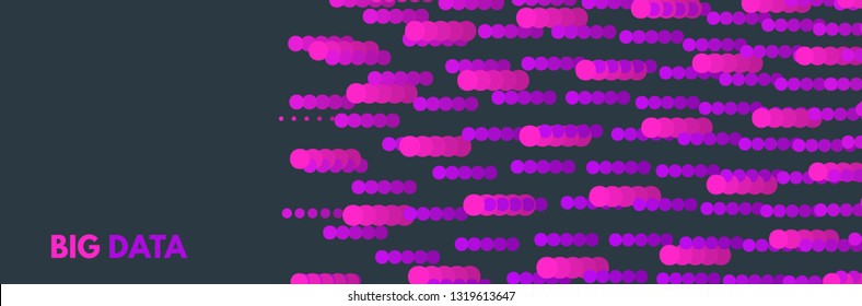 Big data background. Coding process. Abstract vector illustration. 