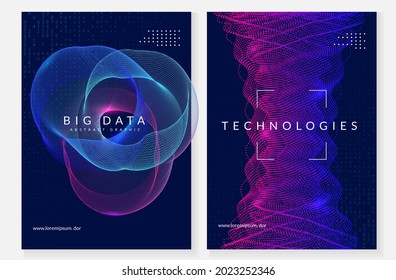 Big data background. Digital technology abstract concept. Artificial intelligence and deep learning. Tech visual for industry template. Futuristic big data background.