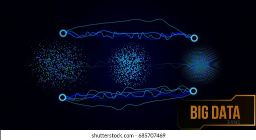big data background. Information streams. vector illustration.